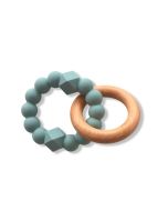 Silicone Moon Teether Sage