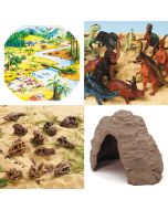 Tuff Tray Dinosaur Mat with Skulls Cave