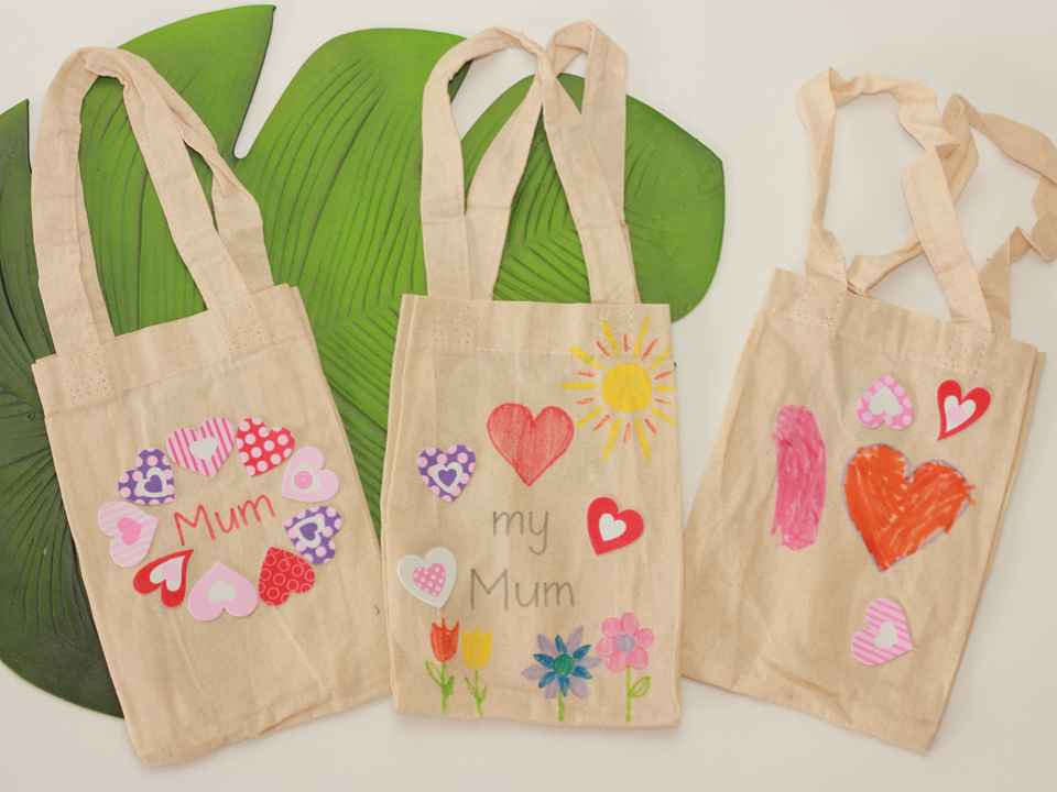 Mum's Calico Bag Craft Activity